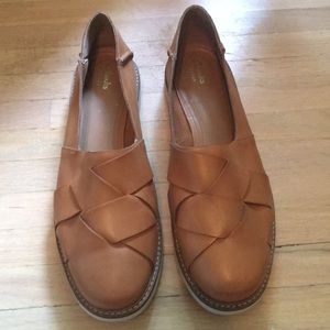 Leather Clark artisan loafers